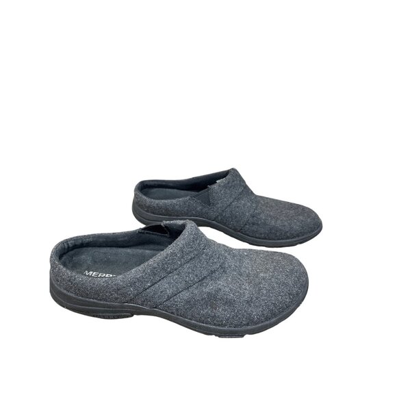 Merrell womans gray wool moc slip on casual shoes sz 8B SKU 9616 - Picture 3 of 10